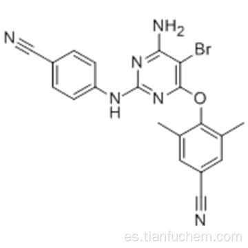 4 - [[6-amino-5-bromo-2 - [(4-cianofenil) amino] -4-pirimidinil] oxi] -3, 5-dimetilbenzonitrilo CAS 269055-15-4
